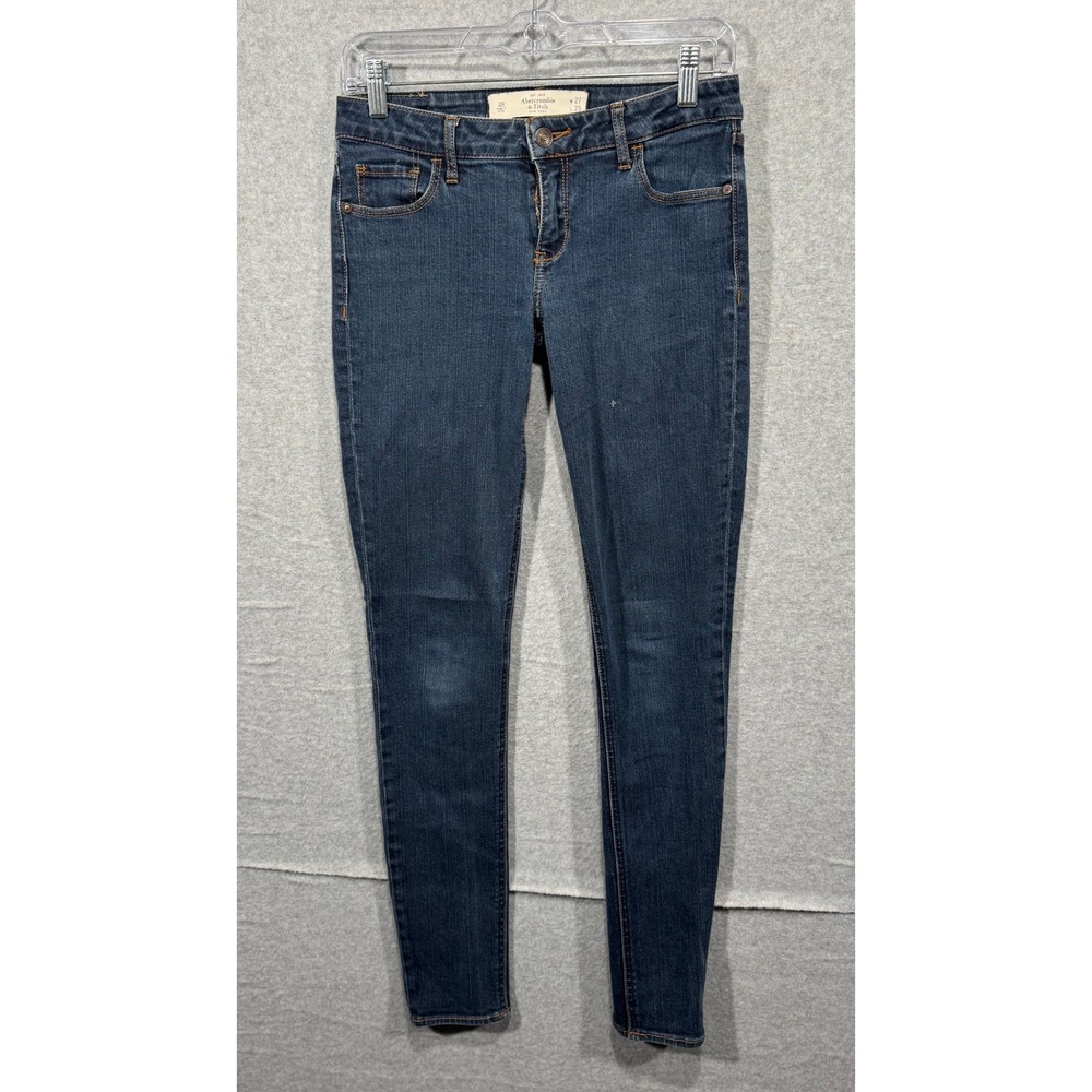 Abercrombie & Fitch Jeggings Dark Wash Stretch‎ Denim Jeans W 27 L 29